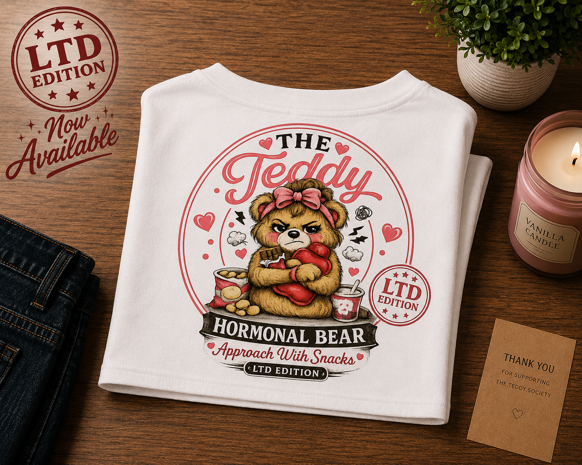 Hormonal Bear crop top mockup