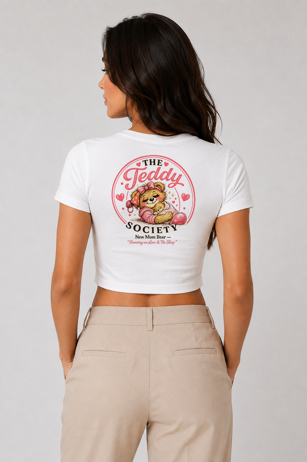 Crop Top rear print — New Mum Bear