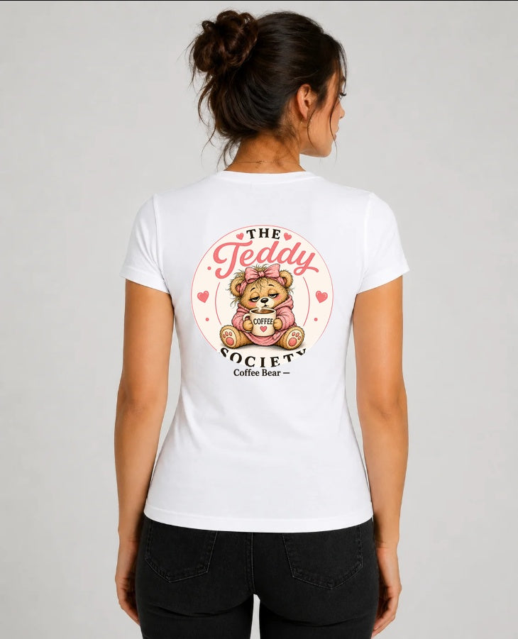 Coffee Bear sports shirt back print