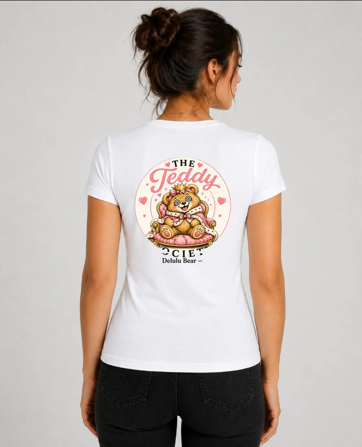 Delulu Bear sports shirt back print