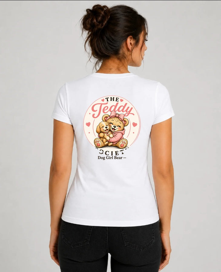 Dog Girl Bear sports shirt back print