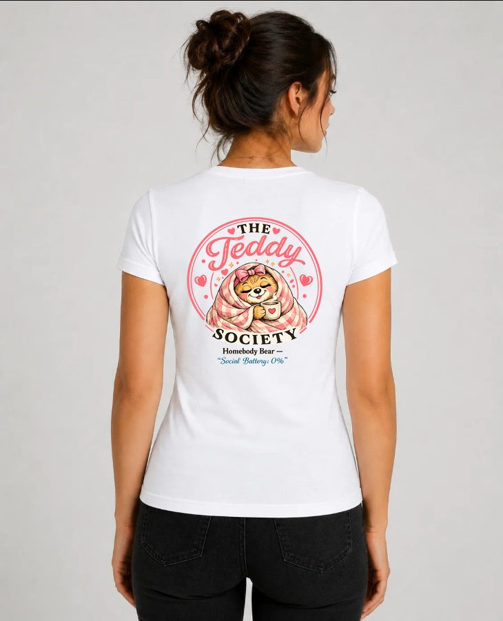 Homebody Bear sports shirt back print