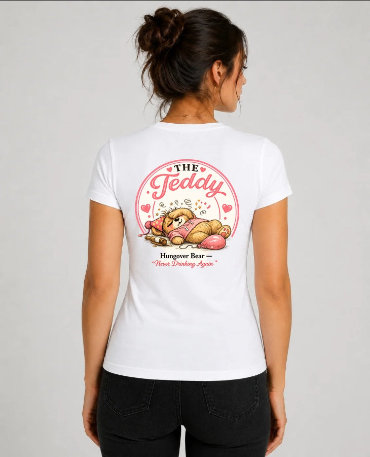 Hungover Bear sports shirt back print