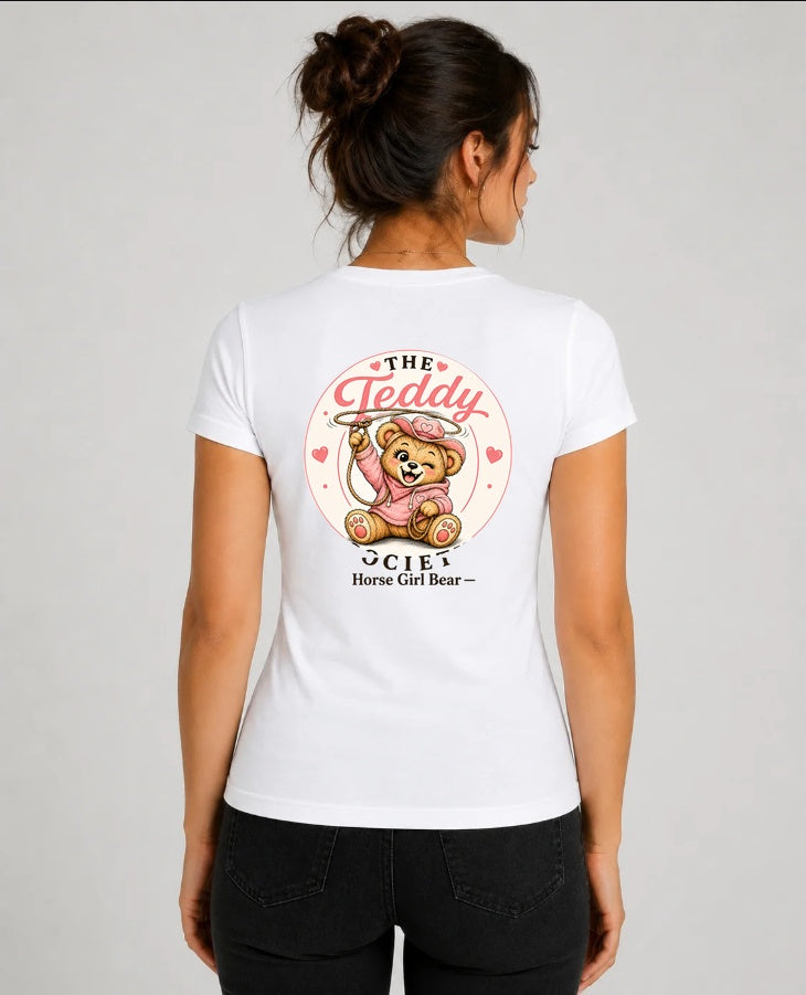 Horse Girl Bear sports shirt back print