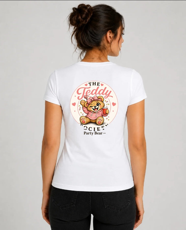 Party Bear sports shirt back print